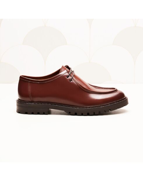 Derbies en cuir Gaby marron