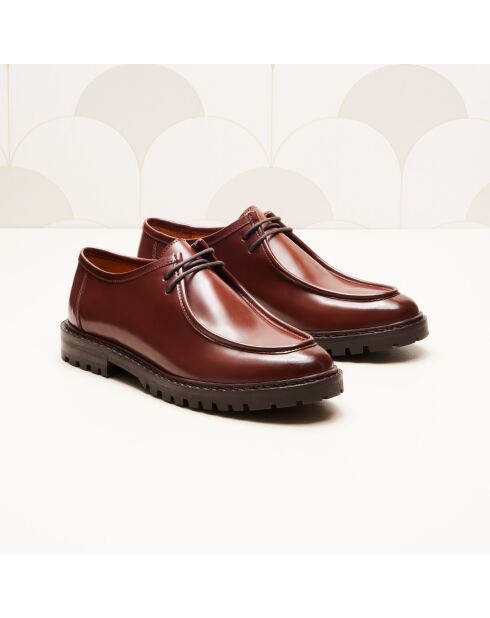 Derbies en cuir Gaby marron