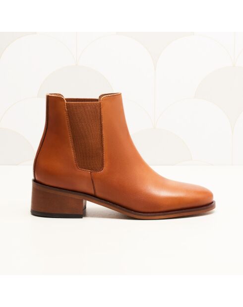 Chelsea en cuir Chloé camel