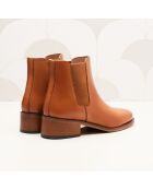 Chelsea van Camelkleurig leer Chloé