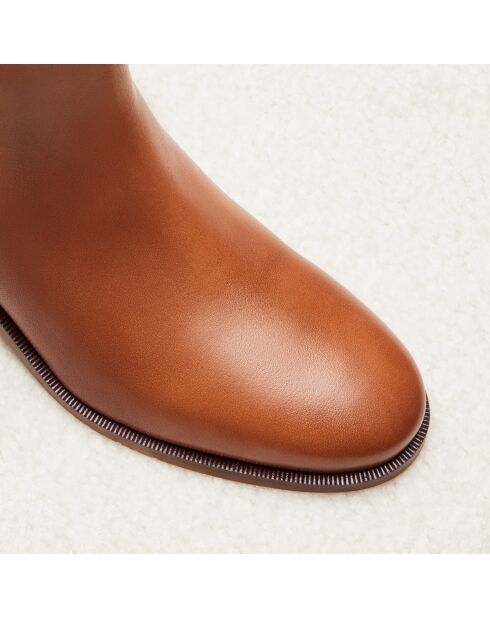 Chelsea en cuir Chloé camel