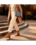 Bandolera Adèle neptune de piel - 280 x 190 x 85 mm