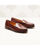 Mokassins Victoire aus dunkelbraunem Leder