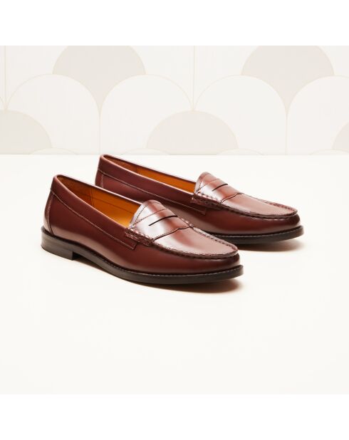 Mokassins Victoire aus dunkelbraunem Leder