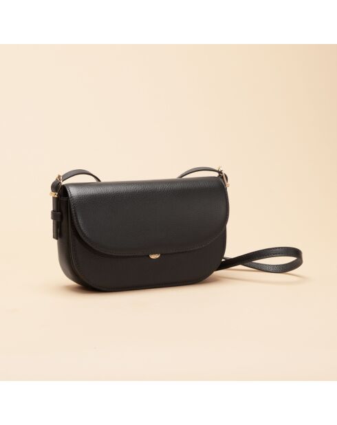 Bandolera de piel Bea negra - 200 x 119 x 39 mm