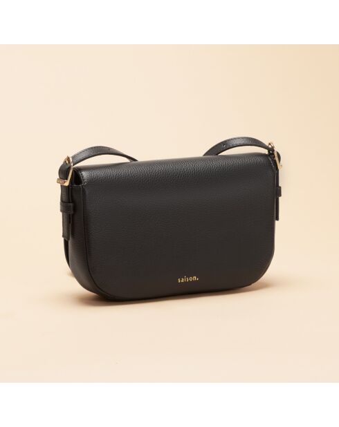 Bandolera de piel Bea negra - 200 x 119 x 39 mm