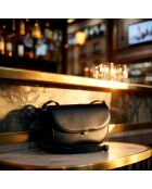 Bandolera de piel Bea negra - 200 x 119 x 39 mm