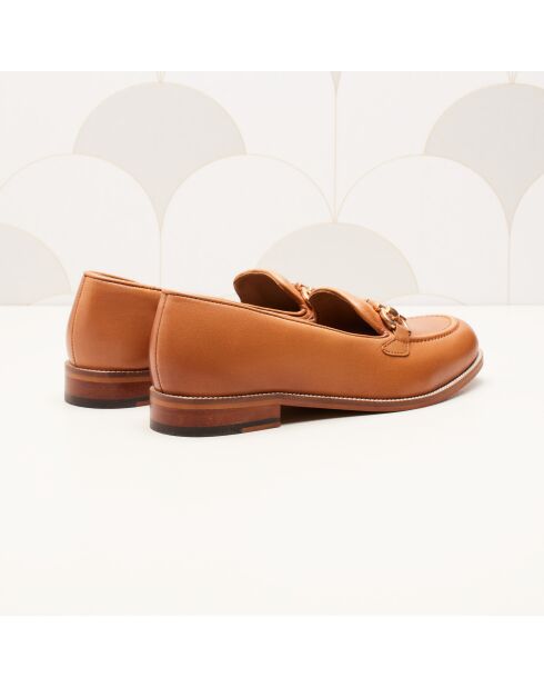 Mokassins aus Leder mit Kamelblütenmotiv