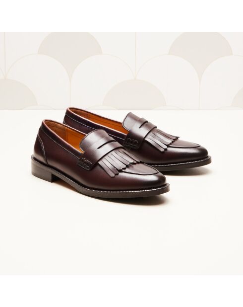 Mocasines de piel marrón Aude