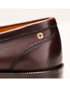 Aude bruine leren instappers