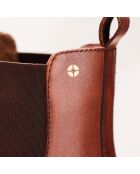 Chelsea en cuir Maia marron