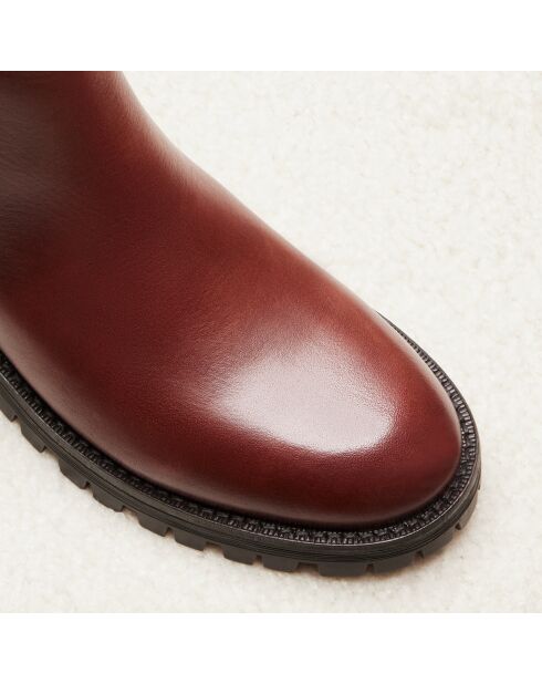 Chelsea en cuir Maia marron