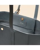 Sac cabas Magda en cuir neptune - 28,5x27x13 cm