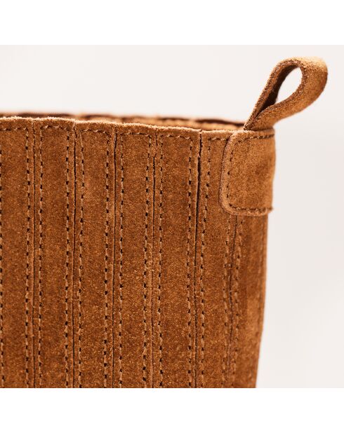 Botas Lucile de gamuza camel