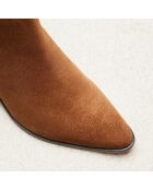 Botas Lucile de gamuza camel