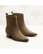 Lucile kaki suède laarzen