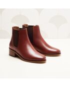 Chelsea en cuir Chloé marron