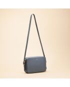 Bandolera de piel Agathe neptune - 236 x 161 x 55 mm