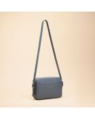 Bandolera de piel Agathe neptune - 236 x 161 x 55 mm