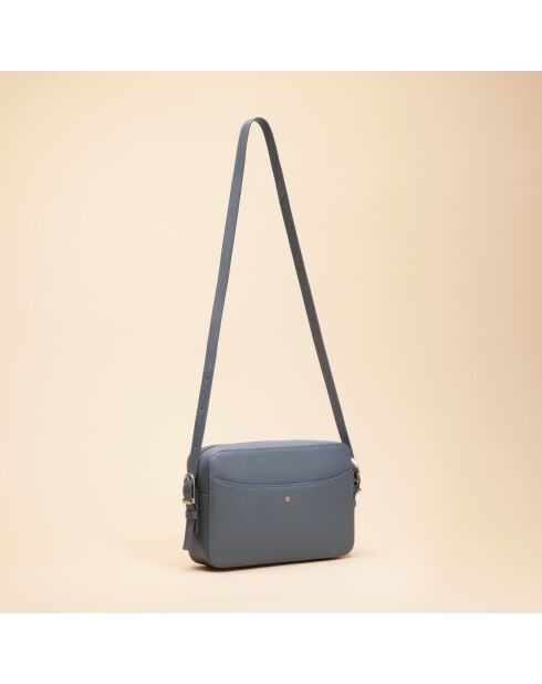 Bandolera de piel Agathe neptune - 236 x 161 x 55 mm