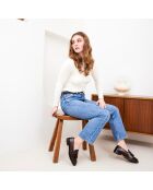 Mokassins Anna aus dunkelbraunem Leder