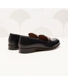 Mocassini neri Fleur in pelle