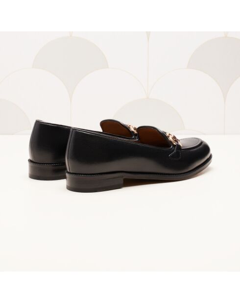 Mocassini neri Fleur in pelle