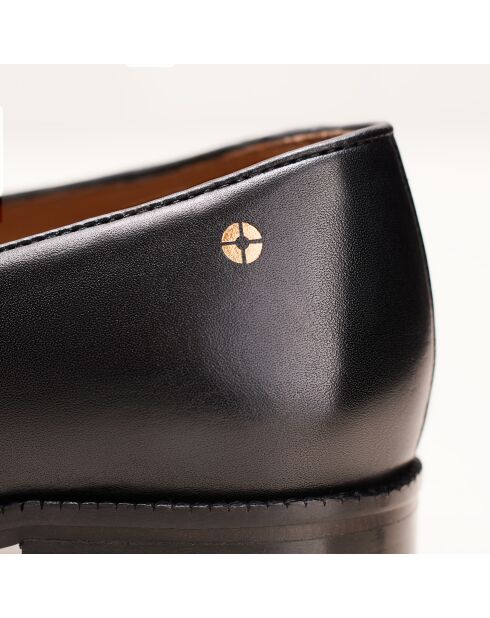 Mocassini neri Fleur in pelle