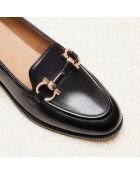Mocassini neri Fleur in pelle