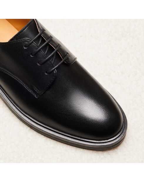Derbies en cuir Laure noirs