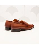 Mocasines Elise de piel camel