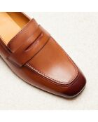 Mocasines Elise de piel camel