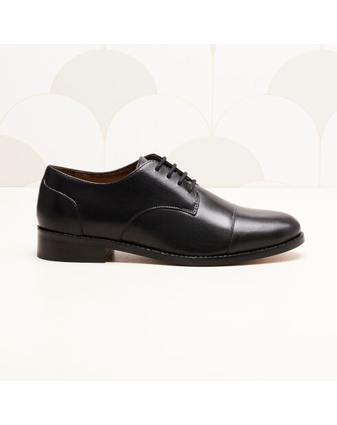 Derbies en cuir Capucine noires