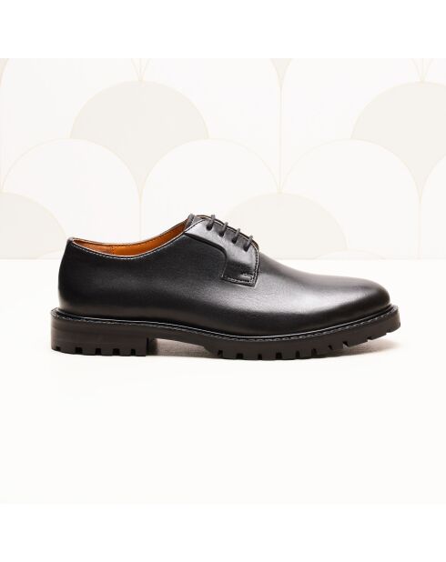Derbies en cuir Rita noirs