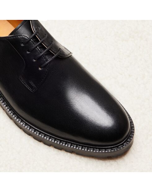 Derbies en cuir Rita noirs