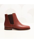Chelsea en cuir Zoé marron