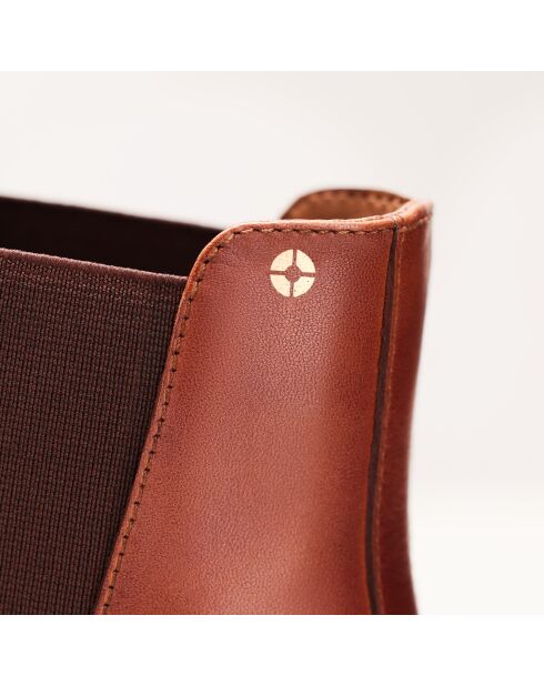Chelsea en cuir Zoé marron