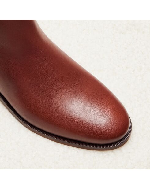 Chelsea en cuir Zoé marron