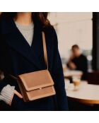 Anita schoudertas van hazelnootleer - 200 x 162 x 55 mm