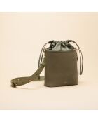 Sac seau Gwen en cuir argile - 21x20,4x9,7 cm