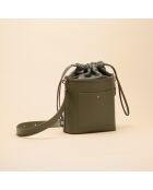 Sac seau Gwen en cuir argile - 21x20,4x9,7 cm
