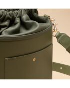 Sac seau Gwen en cuir argile - 21x20,4x9,7 cm