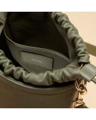 Sac seau Gwen en cuir argile - 21x20,4x9,7 cm