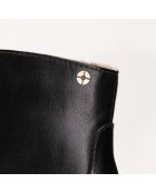 Schwarze Ava-Lederstiefel - Absatz: 7 cm