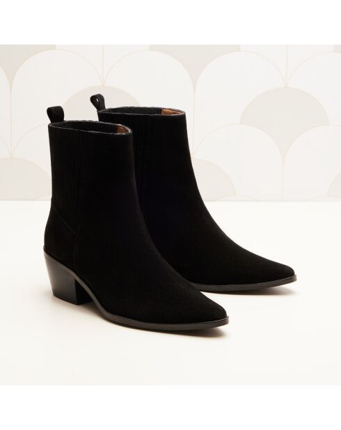 Botas Lucile de gamuza negra