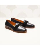 Zwarte leren loafers van Camélia