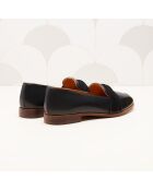 Zwarte leren loafers van Camélia