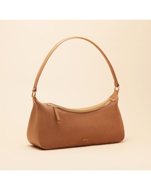 Axelle Handtasche aus Haselnussleder - 346 x 180 x 120 mm