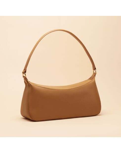 Axelle Handtasche aus Haselnussleder - 346 x 180 x 120 mm