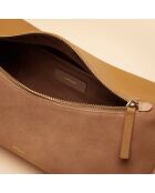 Axelle Handtasche aus Haselnussleder - 346 x 180 x 120 mm